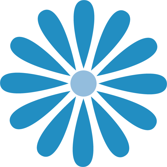 Full daisy blue